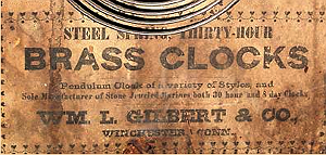 William Gilbert c. 1865 paper label