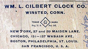 William Gilbert c. 1901 paper label