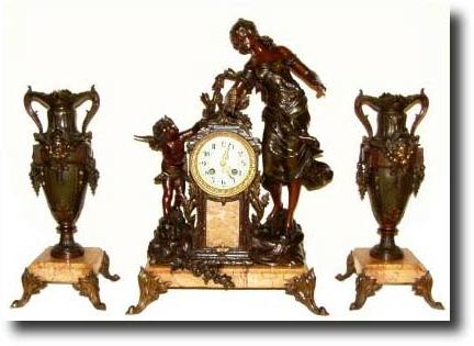 France Shelf Figural Garnitures