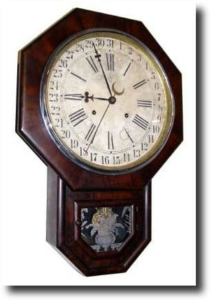 Waterbury Clock Company Octagon Drop 12 Inch