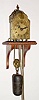  C.1850, English, Geo. Clarke, London, miniature, short pendulum lantern clock for the Turkish market. 