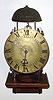 French, Lantern clock, c.1790, with a dial and minute hand C.1890, less pendulum and weight. Has anchor escapement and count wheel striking, 1-day