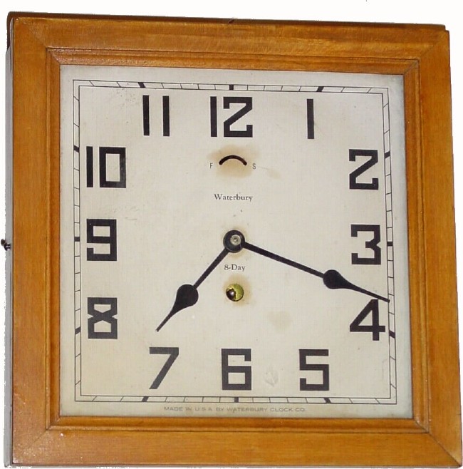 Waterbury Clock Company Square Lever