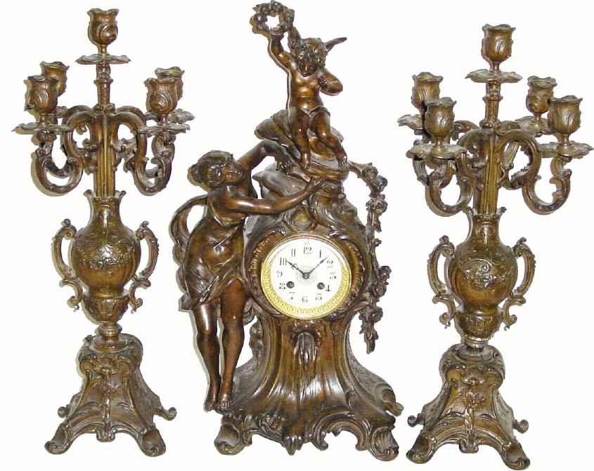 France Shelf Garnitures Figural