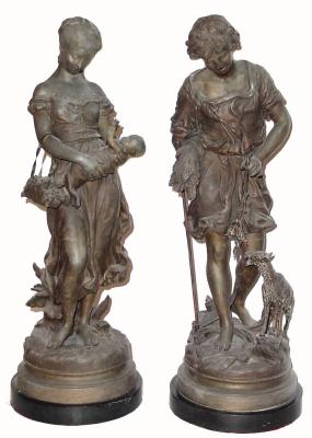 Ansonia No. 1059 Statue Set