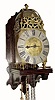 C.1750, French, Rouelle, Lantern Clock with restoration. Retains original single hand. 