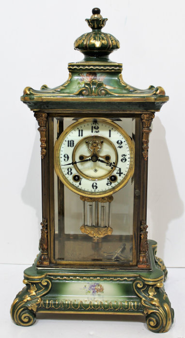 Antique Ansonia Crystal Regulator No. 2 Clock