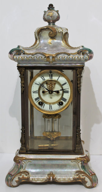 Antique Ansonia Crystal Regulator No. 3 Clock