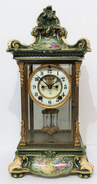Antique Ansonia Crystal Regulator No. 5 Clock