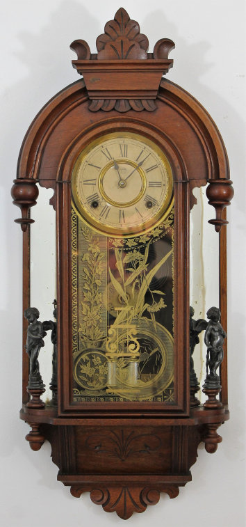 Antique Ansonia Major mirror wall Clock