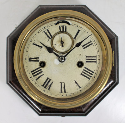 Antique Ansonia Octagon lever 6 inch Clock