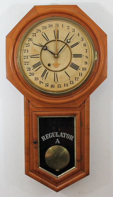Antique Ansonia Regulator A Calendar Clock