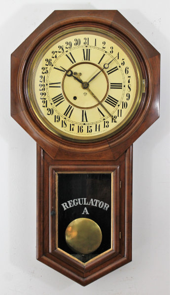 Antique Ansonia Regulator A Calendar Clock