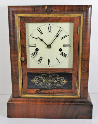 Antique Ansonia Rose & Gilt Cottage Clock — Antique Clocks Price Guide