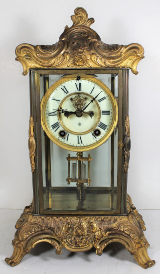Antique Ansonia Zenith crystal regulator Clock