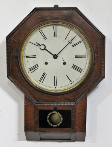 Antique Atkins Octagon Drop XX Clock