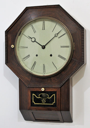 Antique Atkins Octagon Drop XX 30 day fusee Clock — Antique Clocks Price Guide