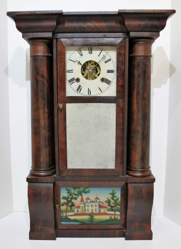 Antique Atkins, Alden hollow column Clock — Antique Clocks Price Guide
