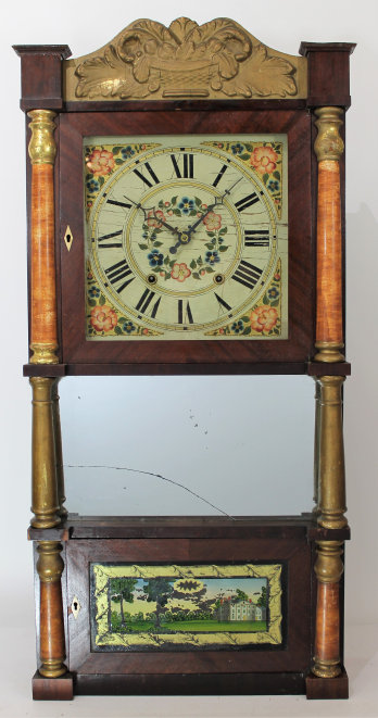 Antique Atkins & Downs 8-day triple decker Clock — Antique Clocks Price Guide