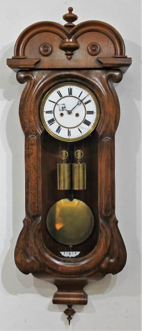 Antique Austrian 2 wt Vienna Clock