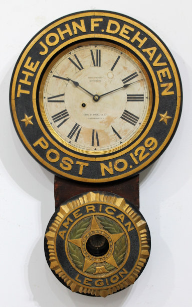 Antique Baird American Legion REPRO Clock