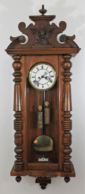 Antique Becker 2 wt Vienna Clock