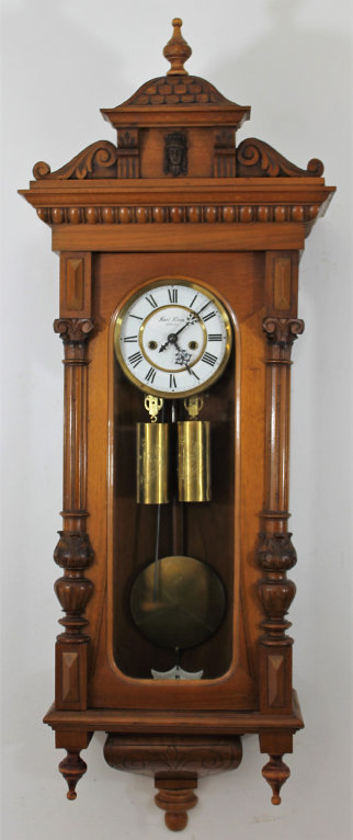 Antique Becker 2 wt Vienna Clock