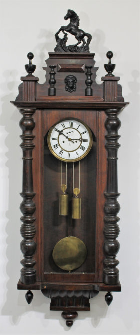 Antique Becker 2 wt Vienna Clock