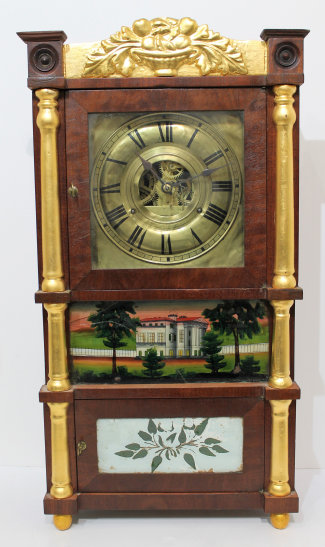Antique Birge, Mallory & Co miniature triple decker Clock — Antique Clocks Price Guide
