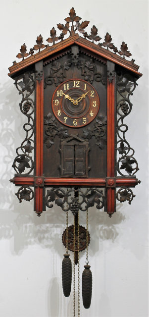Antique Black Forest trumpeter cuckoo 6 horn Clock — Antique Clocks Price Guide