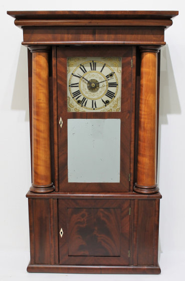 Antique Brace false hollow column Clock