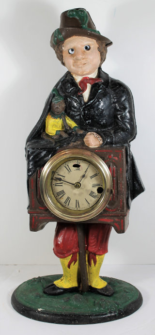 Antique Bradley Hubbard organ grinder Clock