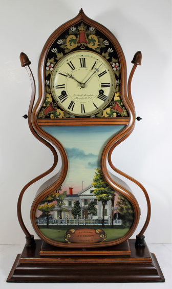 Antique Brown Acorn Clock