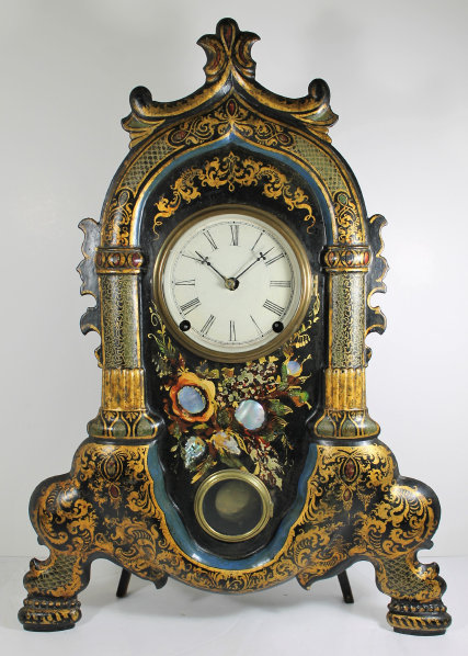 Antique Brown ironfront large Clock