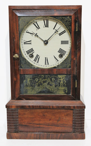 Antique Brown ripple-front cottage Clock — Antique Clocks Price Guide