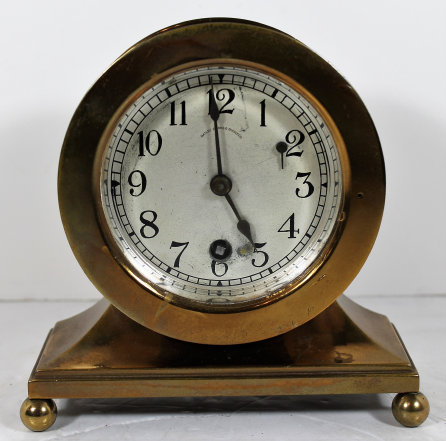 Antique Chelsea Base and ball Feet Clock
