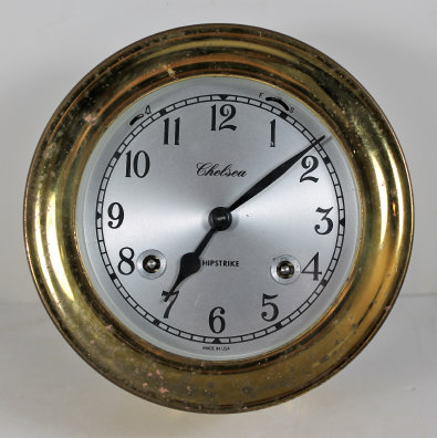 Antique Chelsea Ship's Bell Clock