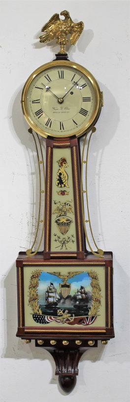 Antique Cline banjo Clock — Antique Clocks Price Guide
