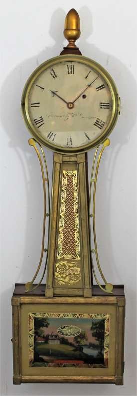 Antique Cummens presentation banjo Clock — Antique Clocks Price Guide
