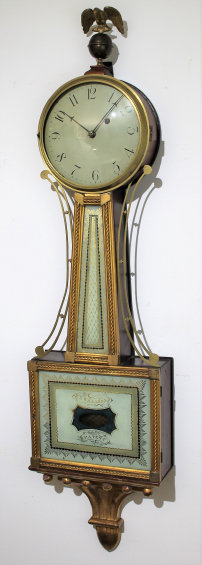 Antique Curtis & Dunning presentation banjo Clock — Antique Clocks Price Guide