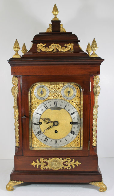 Antique English bracket chime 8 bell Clock — Antique Clocks Price Guide