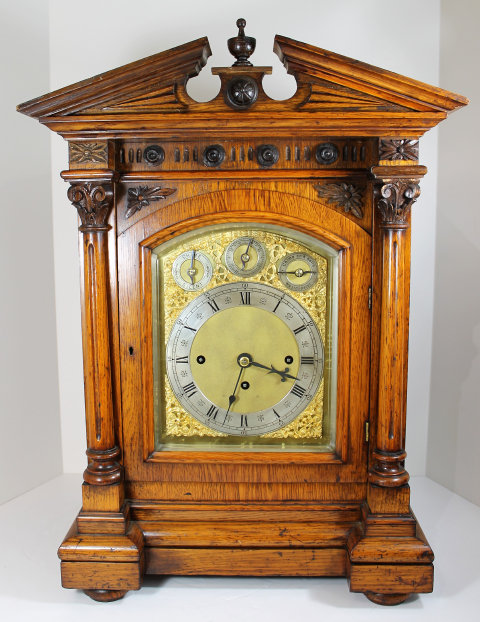 Antique English bracket chime - 8 bells Clock — Antique Clocks Price Guide