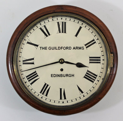 Antique English post office wall fusee Clock — Antique Clocks Price Guide