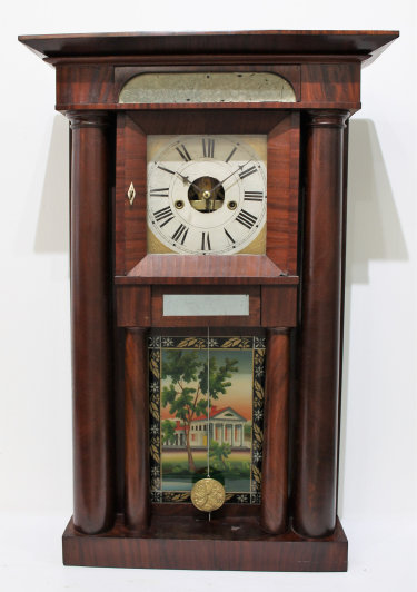 Antique Forestville false hollow column Clock — Antique Clocks Price Guide