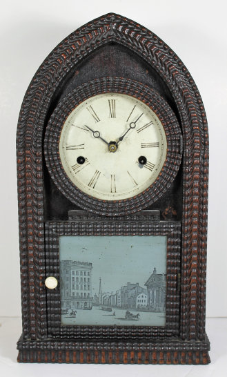 Antique Forestville miniature ripple-front beehive Clock — Antique Clocks Price Guide