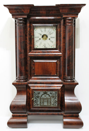 Antique Forestville monumental empire Clock — Antique Clocks Price Guide