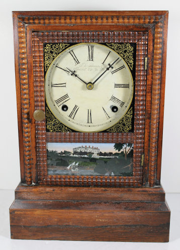 Antique Forestville ripple-front cottage Clock — Antique Clocks Price Guide