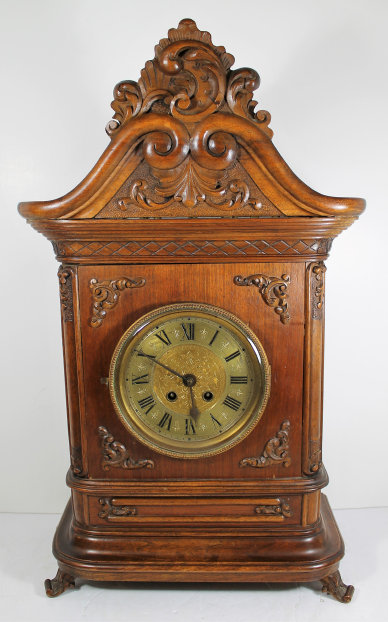Antique French carved table clock Clock — Antique Clocks Price Guide