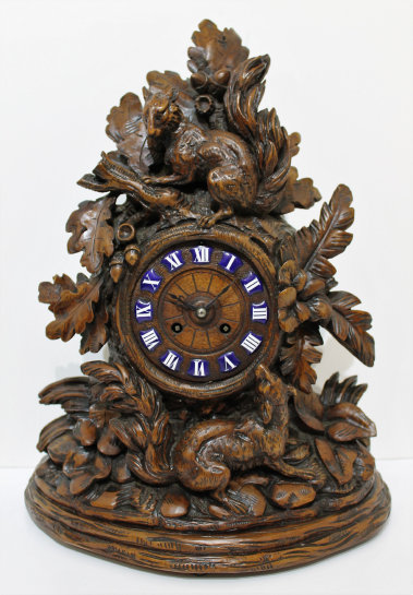 Antique French carved table clock Clock — Antique Clocks Price Guide