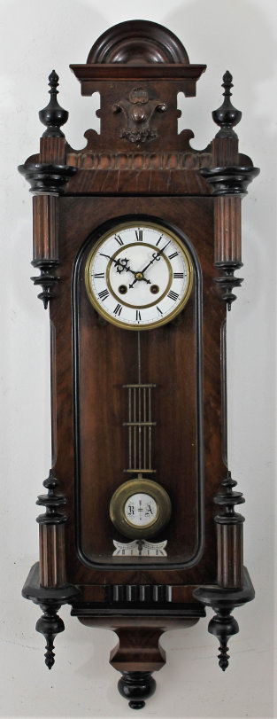 Antique German Altdeutsch spring-driven Vienna Clock — Antique Clocks Price Guide